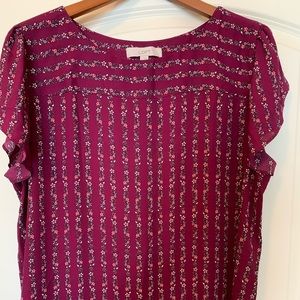 Loft Tulip sleeve blouse